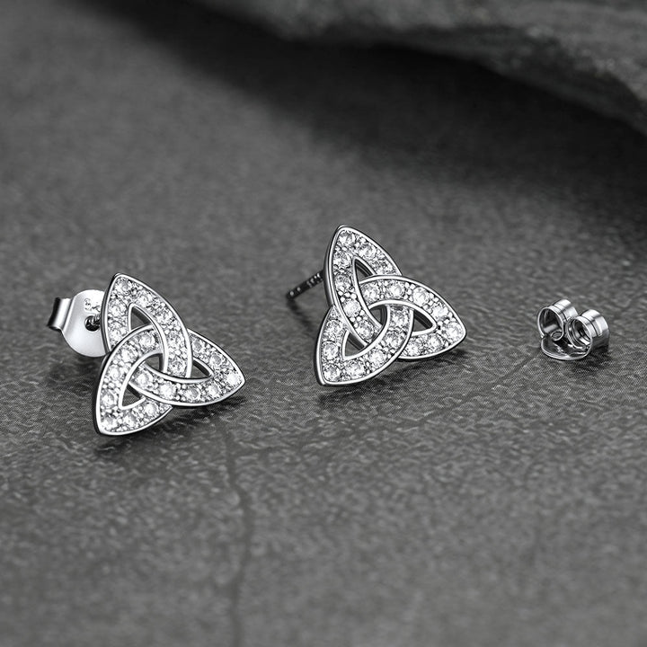 Knot Earrings for Women in Sterling Silver