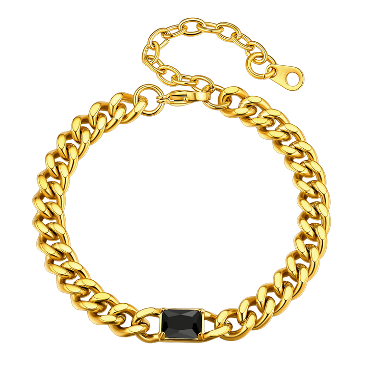Flash Sale Cubic Zirconia Thick Chain Bracelet for Women Men