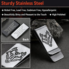 Viking Fenrir Celtic Wolf Money Cash Clip Slim Credit Card Holder 7