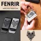 Viking Fenrir Celtic Wolf Money Cash Clip Slim Credit Card Holder 2