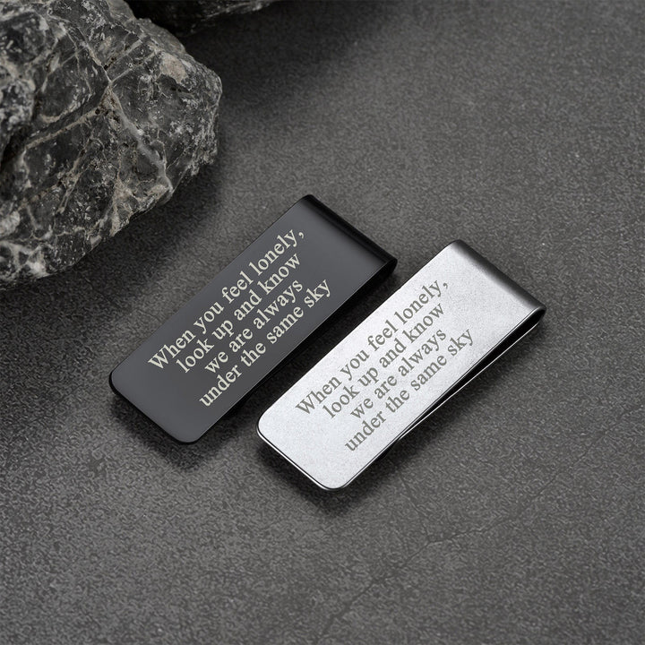 Personalised Celtic Knot Money Clip Slim Wallets