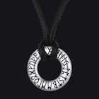 Norse Viking Rune Circle Chain Necklace for Men Women 1