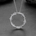 Christian Jesus Crown of Thorns Circle Pendant Necklace for Men 6