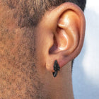 Punk Small Dragon Hoop Earrings for Men Women 2