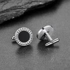Wedding Black Onyx Cufflinks for Men Groom 6
