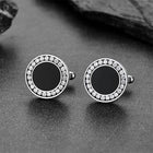 Wedding Black Onyx Cufflinks for Men Groom 5
