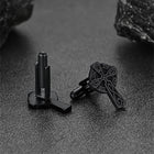 Irish Celtic Cross Cufflinks in Stainless Steel for Men 8