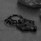 Viking Wolf Head Keychain Amulet for Men 7