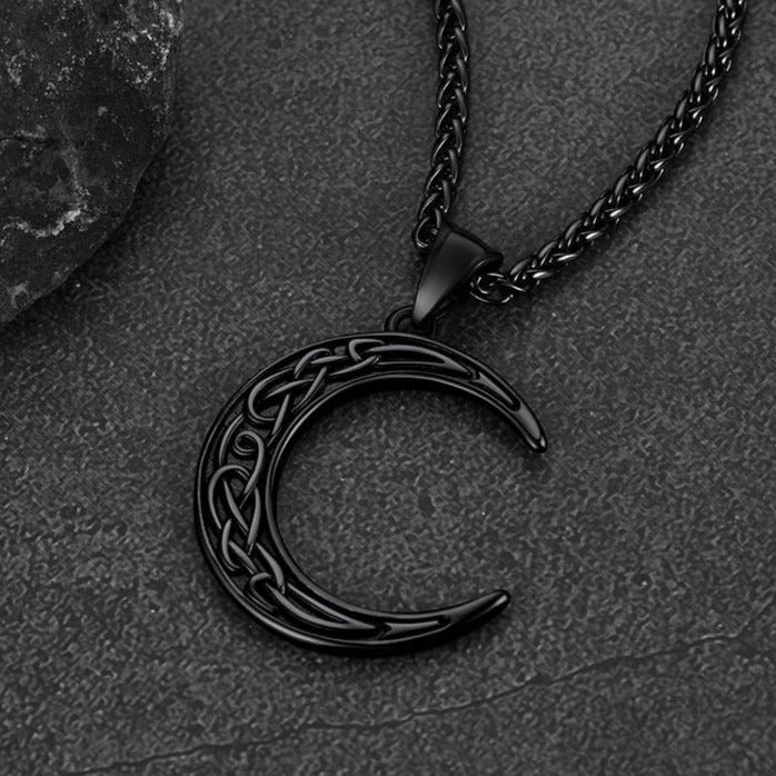Flash Sale Celtic Crescent Moon Necklace For Men/Women