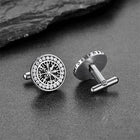 Nordic Viking Vegvisir Compass Cufflinks for Men 7