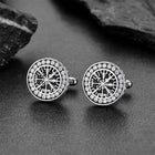 Nordic Viking Vegvisir Compass Cufflinks for Men 6