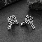Irish Celtic Cross Cufflinks in Stainless Steel for Men 6