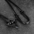 Viking Rune Mobius Triangle Pendant Necklace with Leather Chain 7