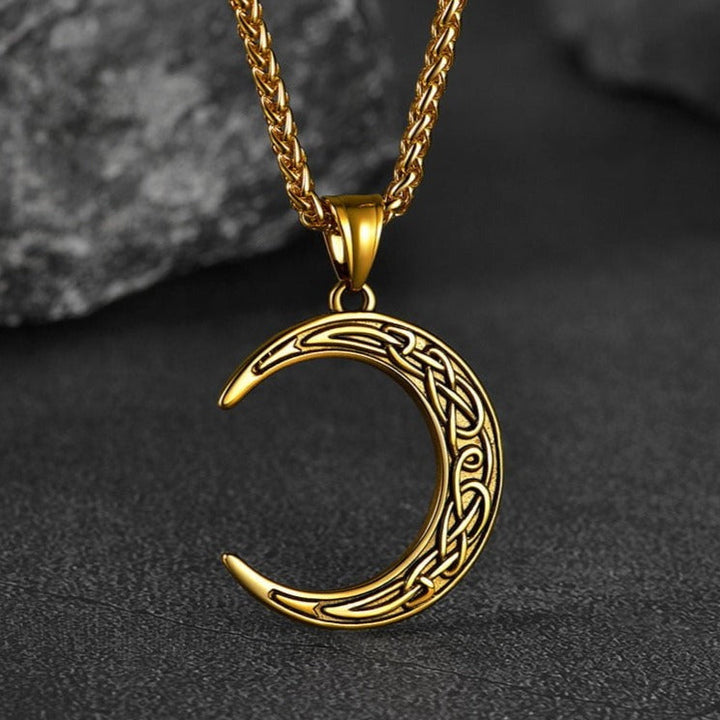 Flash Sale Celtic Crescent Moon Necklace For Men/Women