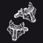 Norse Viking Celtic Wolf Cufflinks For Men 1