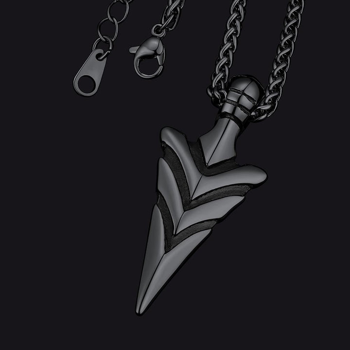 Vintage Spear Arrowhead Necklace Pendant For Men