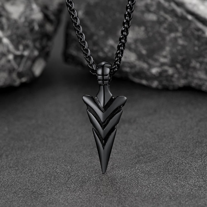 Vintage Spear Arrowhead Necklace Pendant For Men