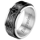 Celtic Knot Spinner Ring Anxiety Rotatable Ring For Men 8