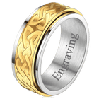 Celtic Knot Spinner Ring Anxiety Rotatable Ring For Men 7