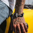 Viking Thor's Hammer Mjolnir Braided Leather Bracelet Gift For Men 3