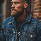 Viking Mobius Infinity Necklace Adjustable Leather Chain for Men 3
