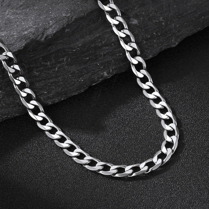 Cuban Chain & Viking Runes Bar Layered Necklaces Set for Men
