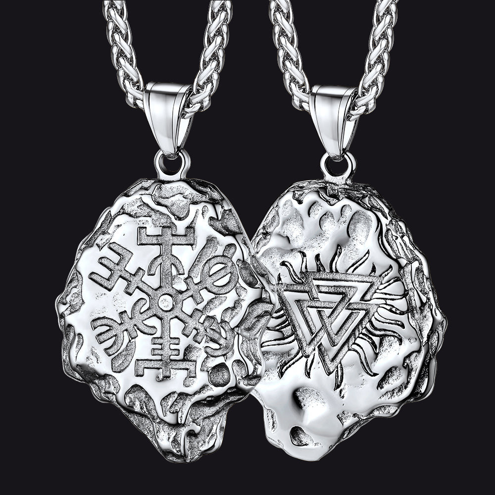 Flash Sale Viking Compass Guiding Pendant Necklace for Men