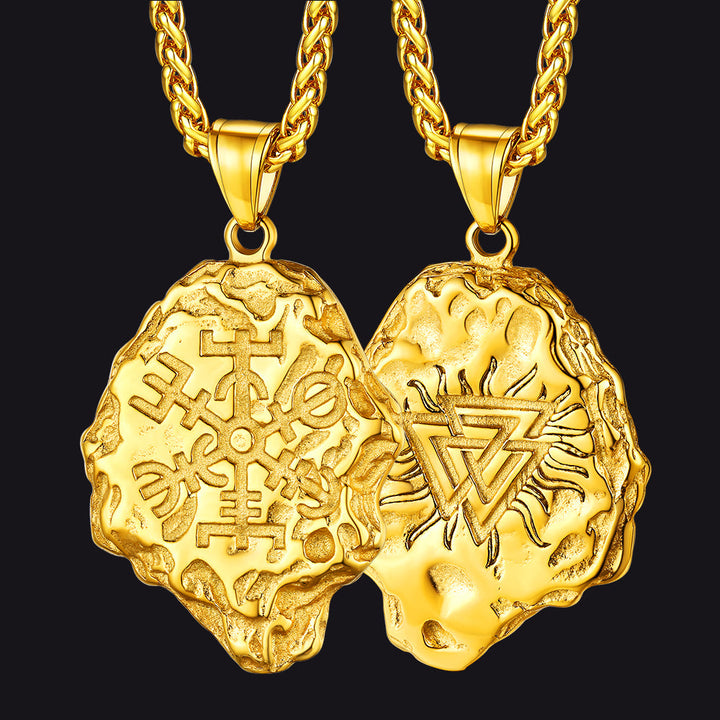 Flash Sale Viking Compass Guiding Pendant Necklace for Men