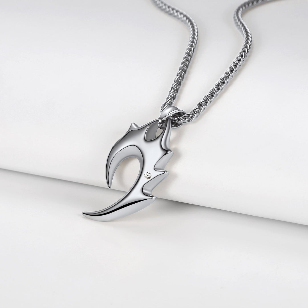 Spear Wolf Teeth Pendant Necklace for Men