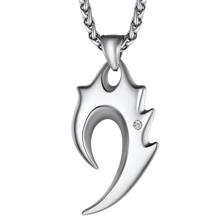 Spear Wolf Teeth Pendant Necklace for Men