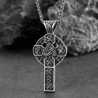 Irish Celtic Cross Necklace Pendant For Men Women 5