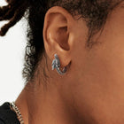 Punk Small Dragon Hoop Earrings for Men Women 3