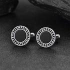 Men's Black Onyx Cufflinks with Viking Rune 5
