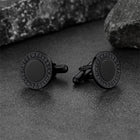 Men's Black Onyx Cufflinks with Viking Rune 6