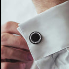 Wedding Black Onyx Cufflinks for Men Groom 3