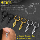 Viking Earrings for Men – Arrowhead Spear Gungnir Drop Hoop Earrings 7