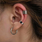 Sterling Silver Celtic Birthstone Ear Cuffs Earrings for Men Women 4