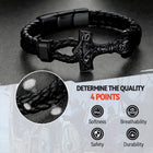 Viking Thor's Hammer Mjolnir Braided Leather Bracelet Gift For Men 5