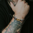 Viking Wolf Head Chain Bracelet Cuff Bangle Gift for Men 3