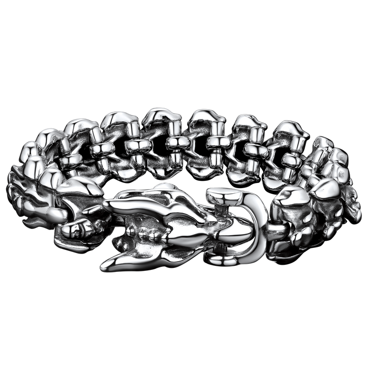 Viking Dragon Head Bracelet Stainless Punk Bracelet
