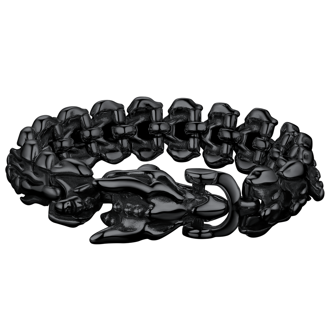Viking Dragon Head Bracelet Stainless Punk Bracelet