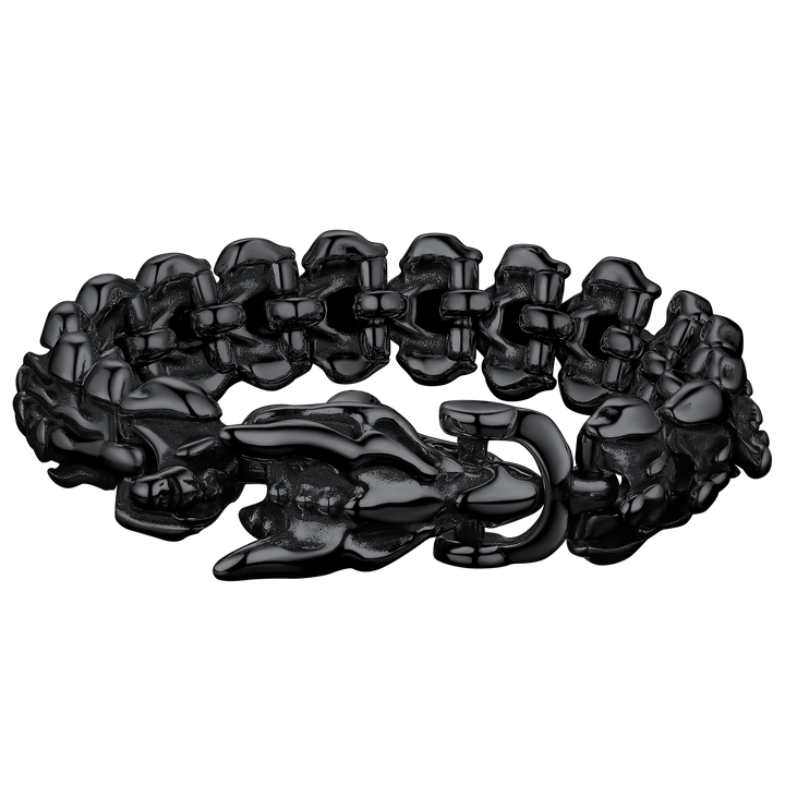 Viking Dragon Head Bracelet Stainless Punk Bracelet