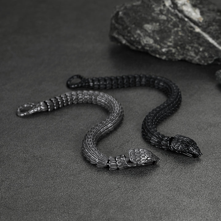 Viking Snake Jörmungandr Bracelet Stainless Steel Bangle Bracelet