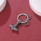 Norse Viking Thor Hammer Mjolnir Keychain for Men 2