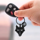 Viking Wolf Head Keychain Amulet for Men 4
