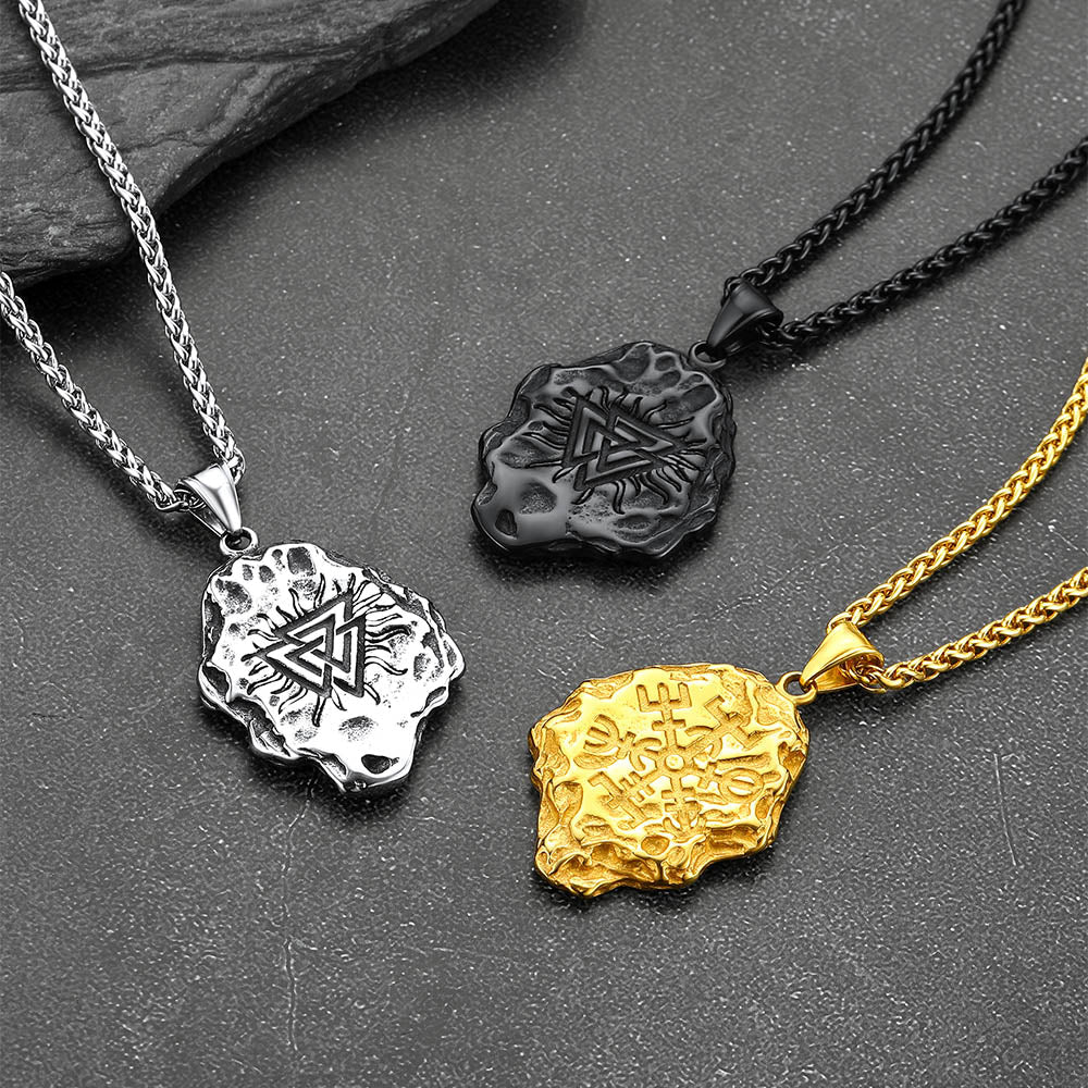 Flash Sale Viking Compass Guiding Pendant Necklace for Men