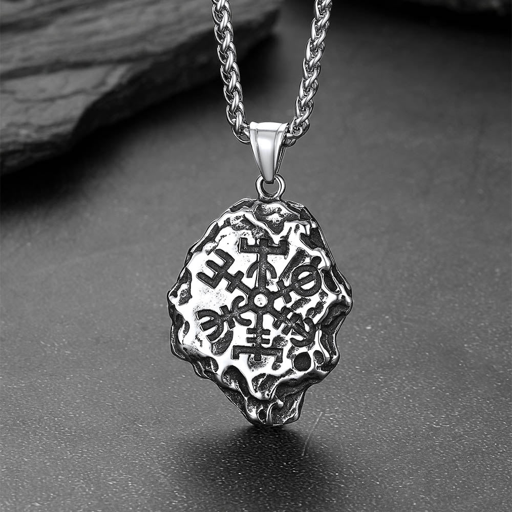 Flash Sale Viking Compass Guiding Pendant Necklace for Men