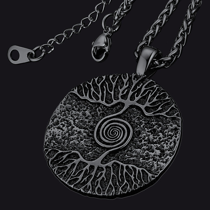 Viking Tree of Life Pendant Necklace for Men