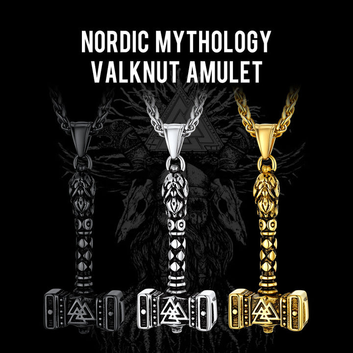 Thor's Hammer Mjolnir Necklace Viking Charm For Men