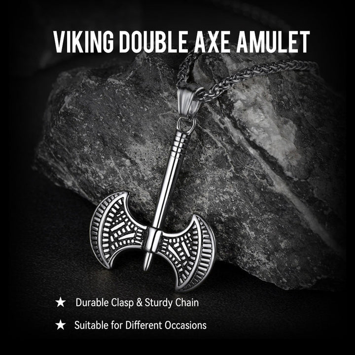 Flash Sale Viking Solid Axe Necklace Amulet Pendant Gift for Men Boys